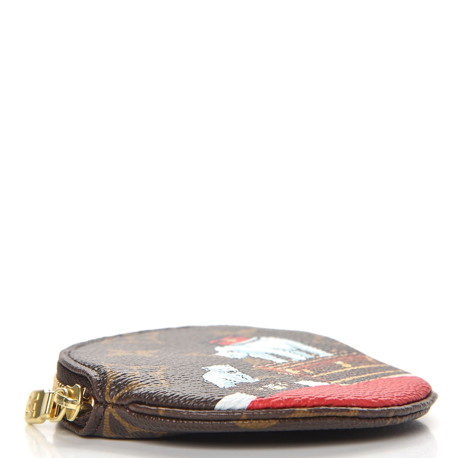 Louis Vuitton Monogram 2017 Christmas Animation Round Coin Purse 3 of 7