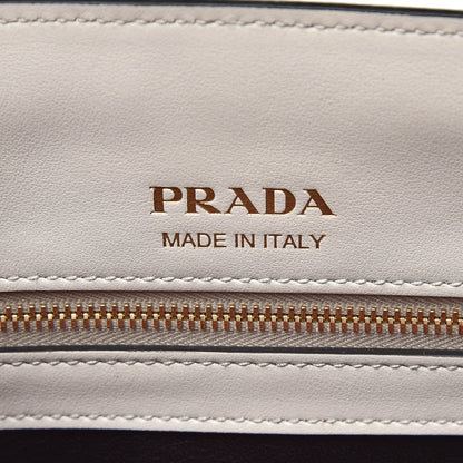 Prada Saffiano City Calf Bibliotheque Bag White Begonia 7 of 11