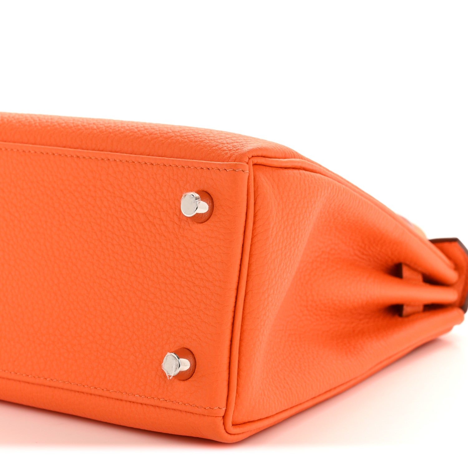Hermes Togo Kelly Retourne 25 Orange Minium 10 of 14