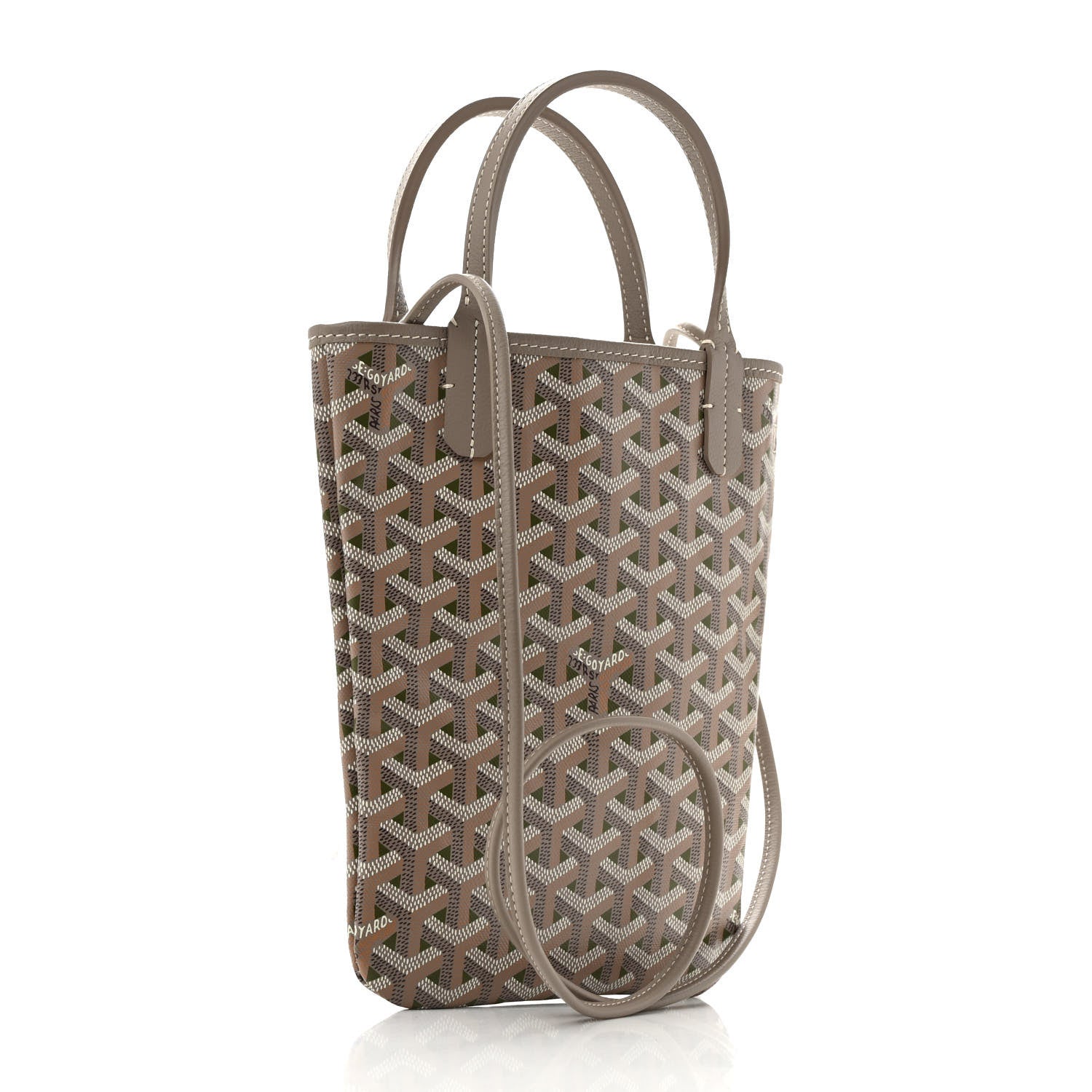 Goyard Goyardine Poitiers Tote Grege Khaki 3 of 12