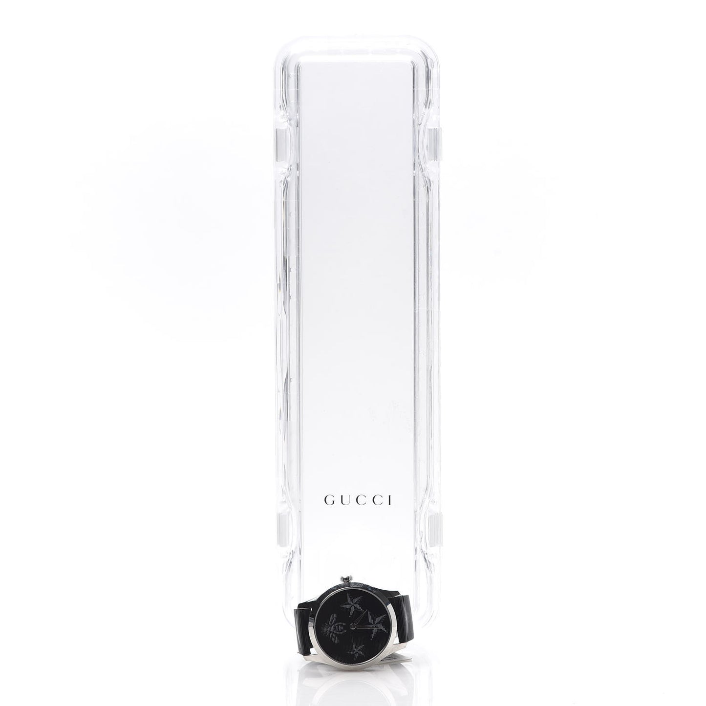Stainless Steel Calfskin 38mm G-Timeless Bee Star Hologram Quartz Watch Black