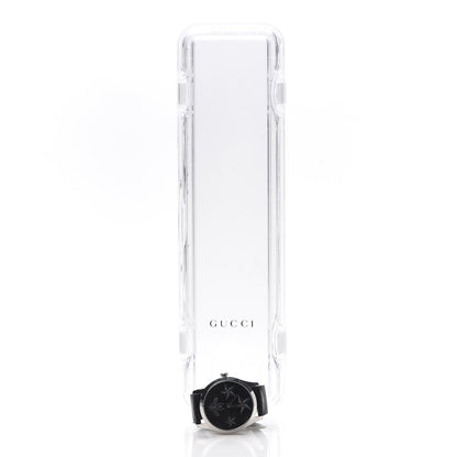 Gucci Stainless Steel Calfskin 38mm G-Timeless Bee Star Hologram Quartz Watch Black 8 of 8