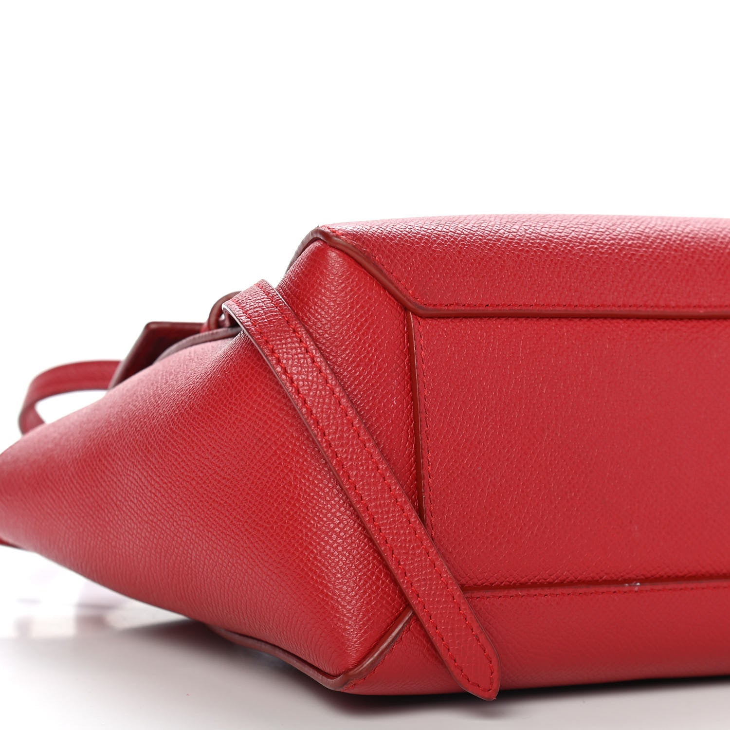 Celine Grained Calfskin Nano Belt Bag Coquelicot 7 of 14