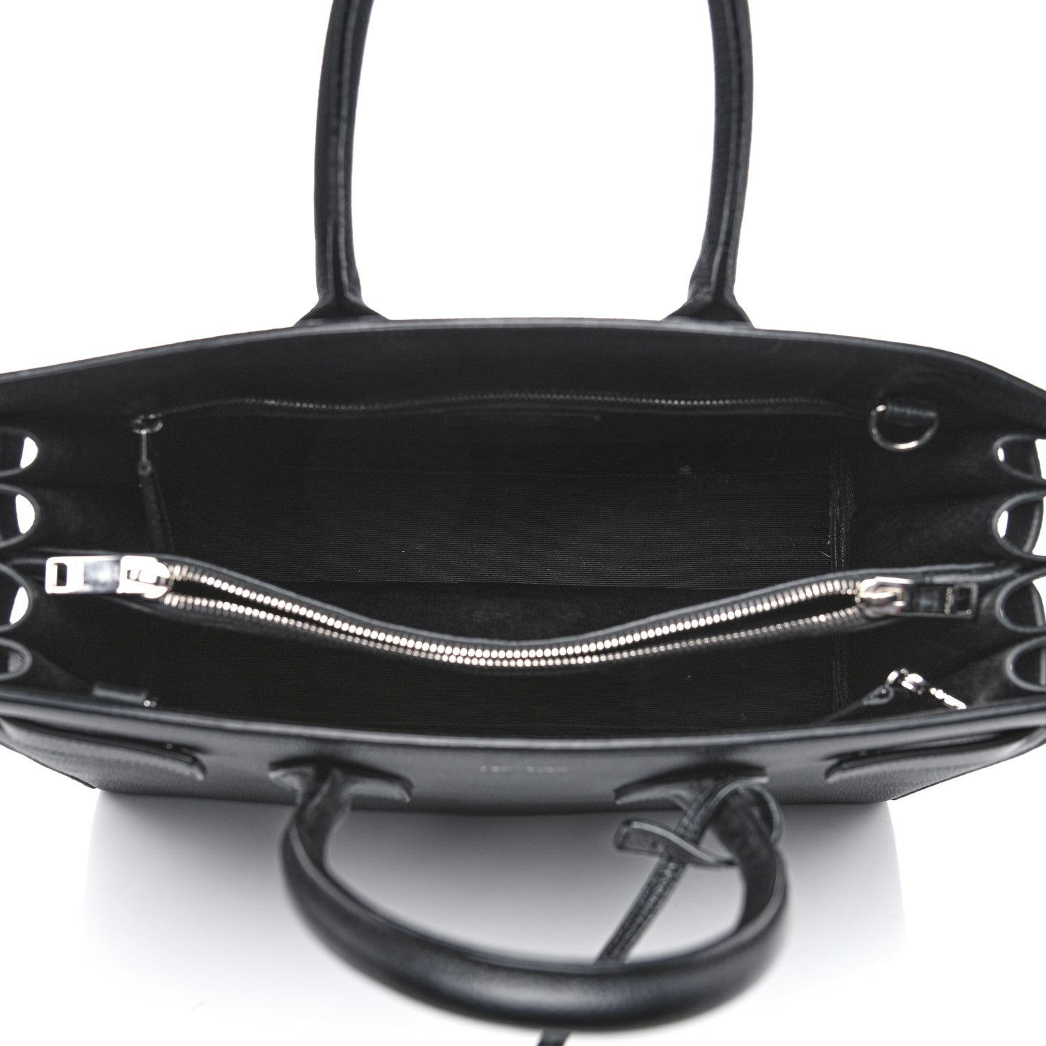 Saint Laurent Grained Calfskin Small Sac De Jour Black 4 of 16