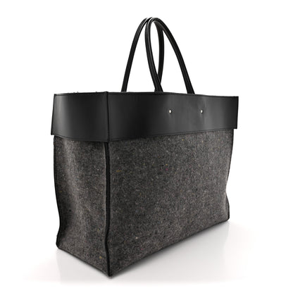 Balenciaga Felt Calfskin Papier A4 Tote Grey Black 3 of 15