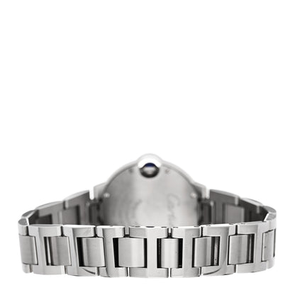 Cartier Stainless Steel Diamond 33mm Ballon Bleu De Cartier Automatic Watch 3 of 4