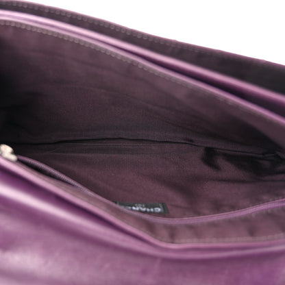 Chanel Lambskin Chocolate Bar Mademoiselle Flap Purple 5 of 11