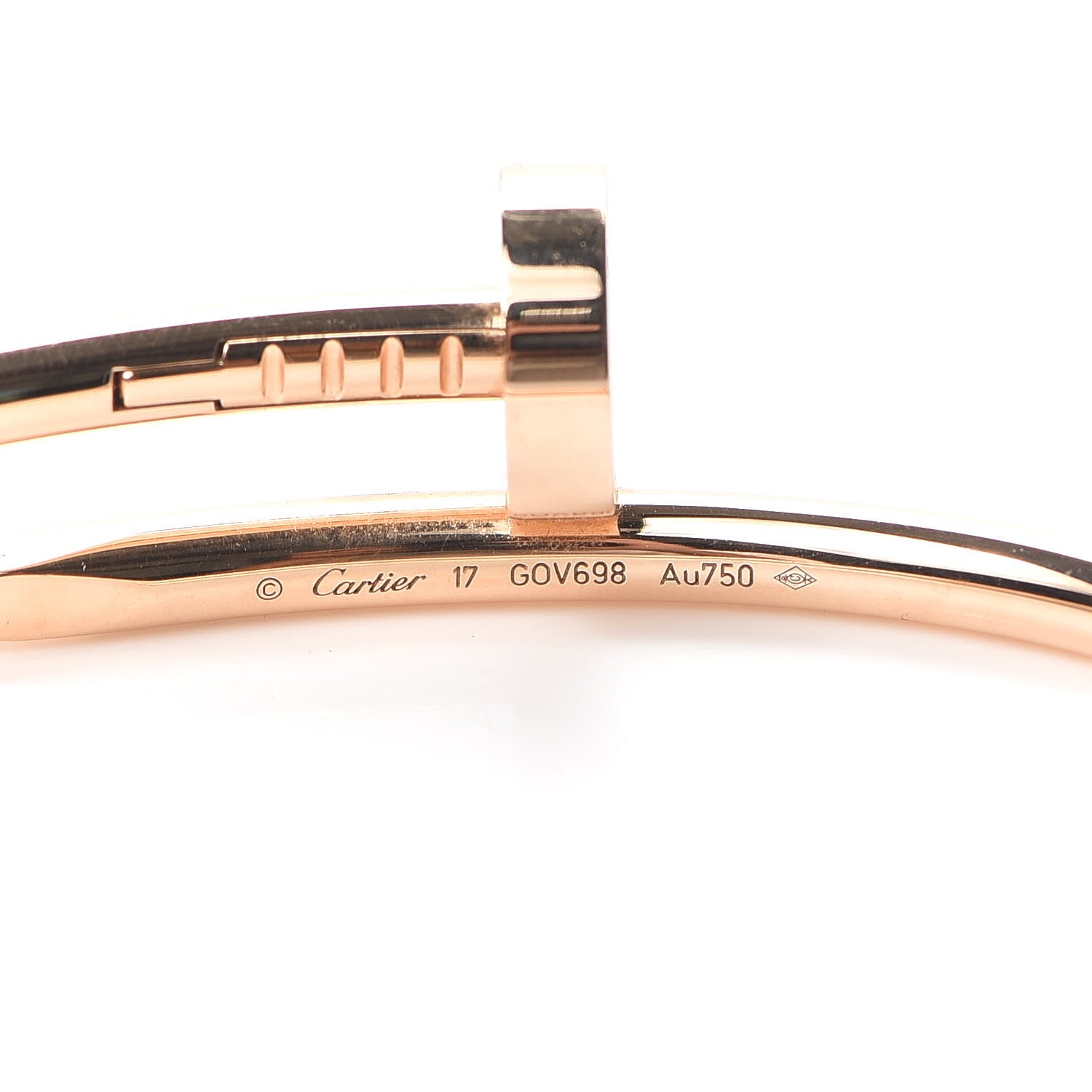 Cartier 18K Pink Gold Juste Un Clou Bracelet 17 4 of 7