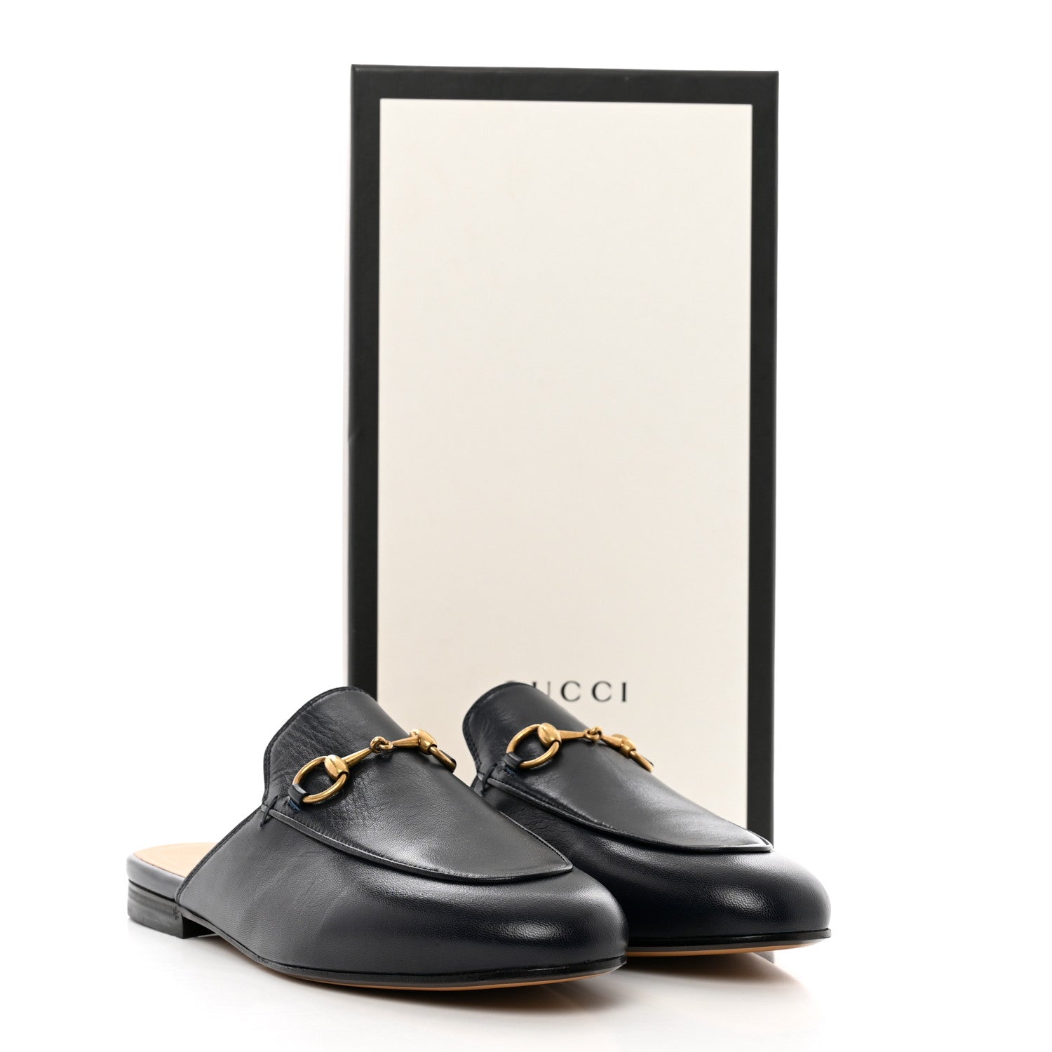 Gucci Malaga Kid Womens Princetown Slippers 37 Blue 9 of 9