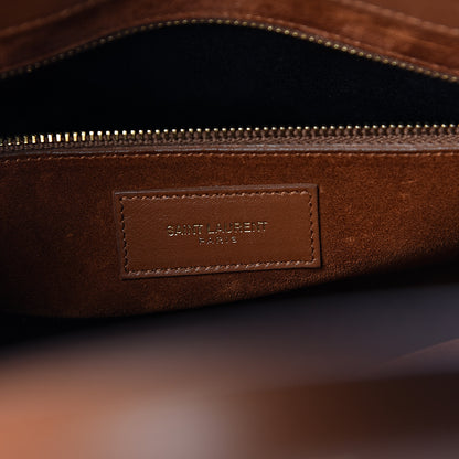 Saint Laurent Calfskin Large Sac De Jour Carryall Cognac 6 of 12