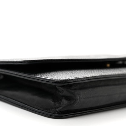 Chanel Caviar Timeless CC Wallet On Chain WOC Black 10 of 11