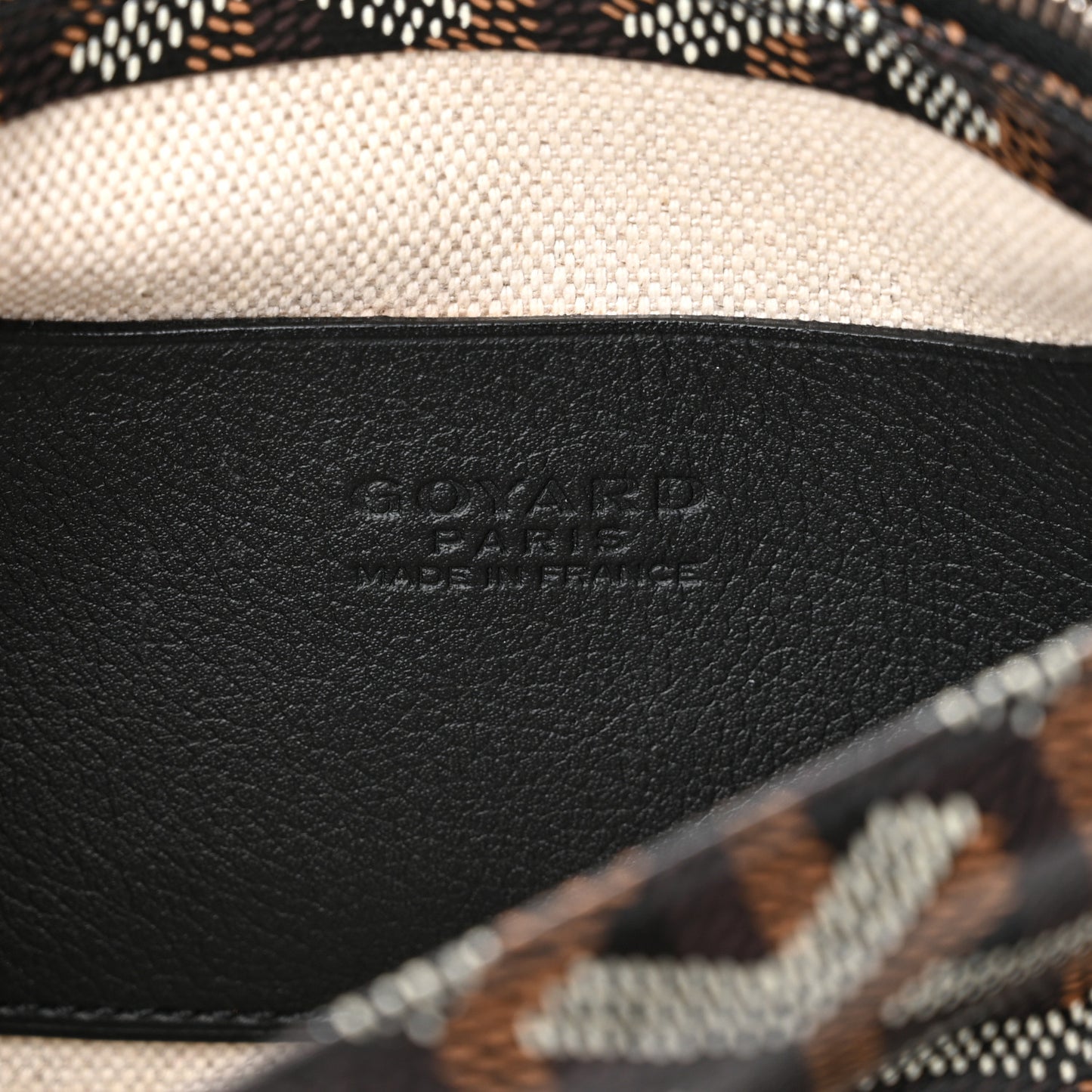 Goyardine Plumet Wallet Clutch Black