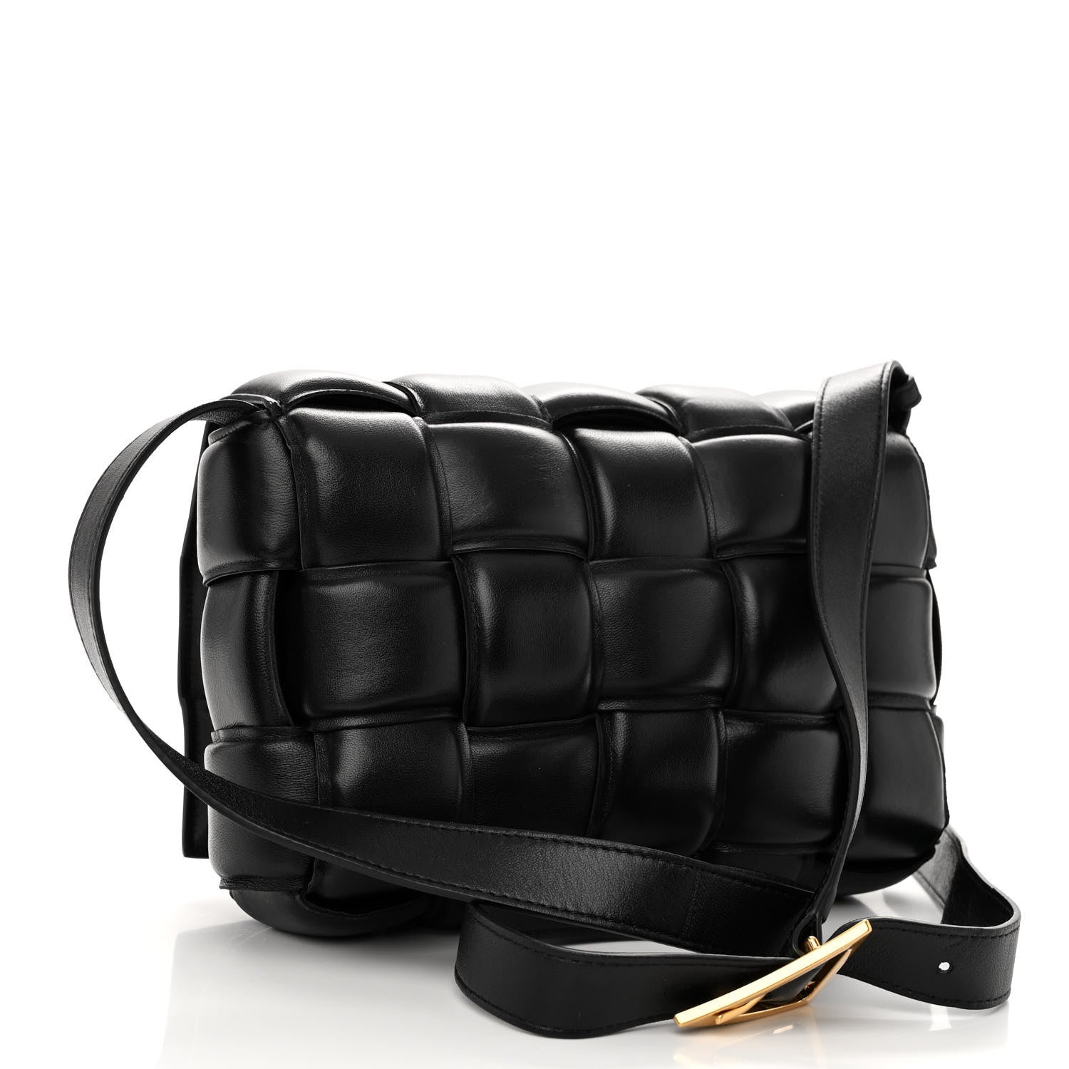 Bottega Veneta Nappa Maxi Intreccio Padded Cassette Crossbody Bag Black 3 of 9