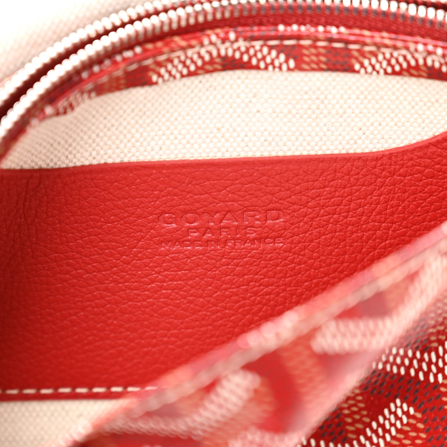 Goyardine Plumet Wallet Clutch Red