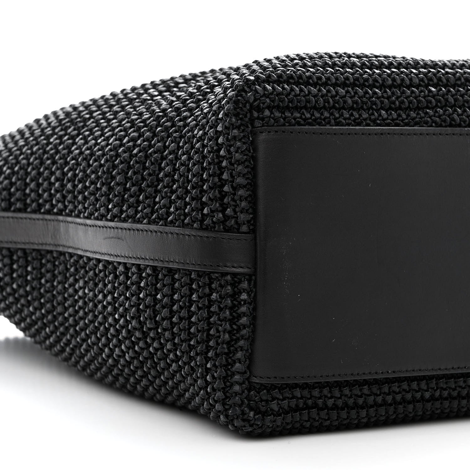Saint Laurent Raffia Tote Black 9 of 13