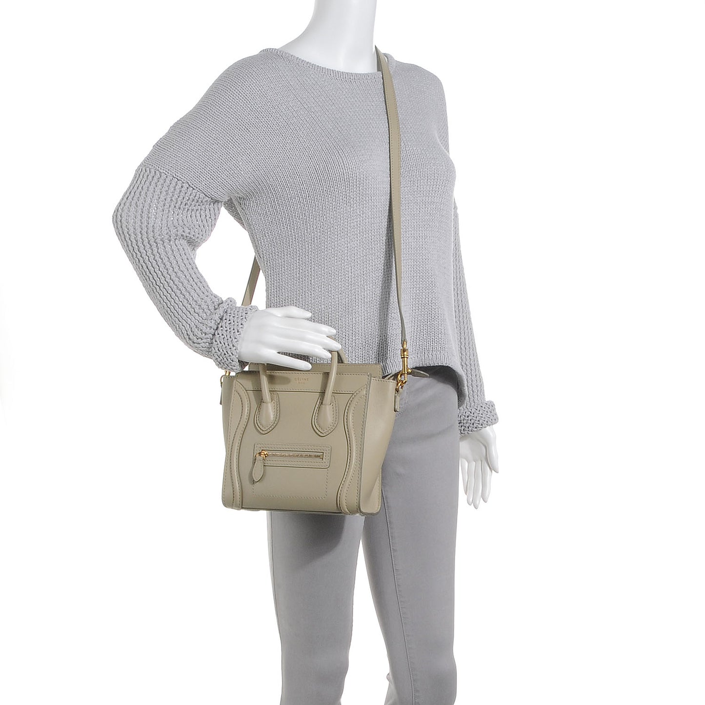 Satin Calfskin Nano Luggage Powder