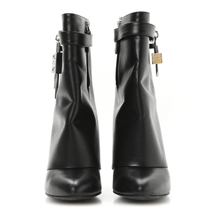 Givenchy Calfskin Shark Lock Ankle Boots 39 Black 3 of 8