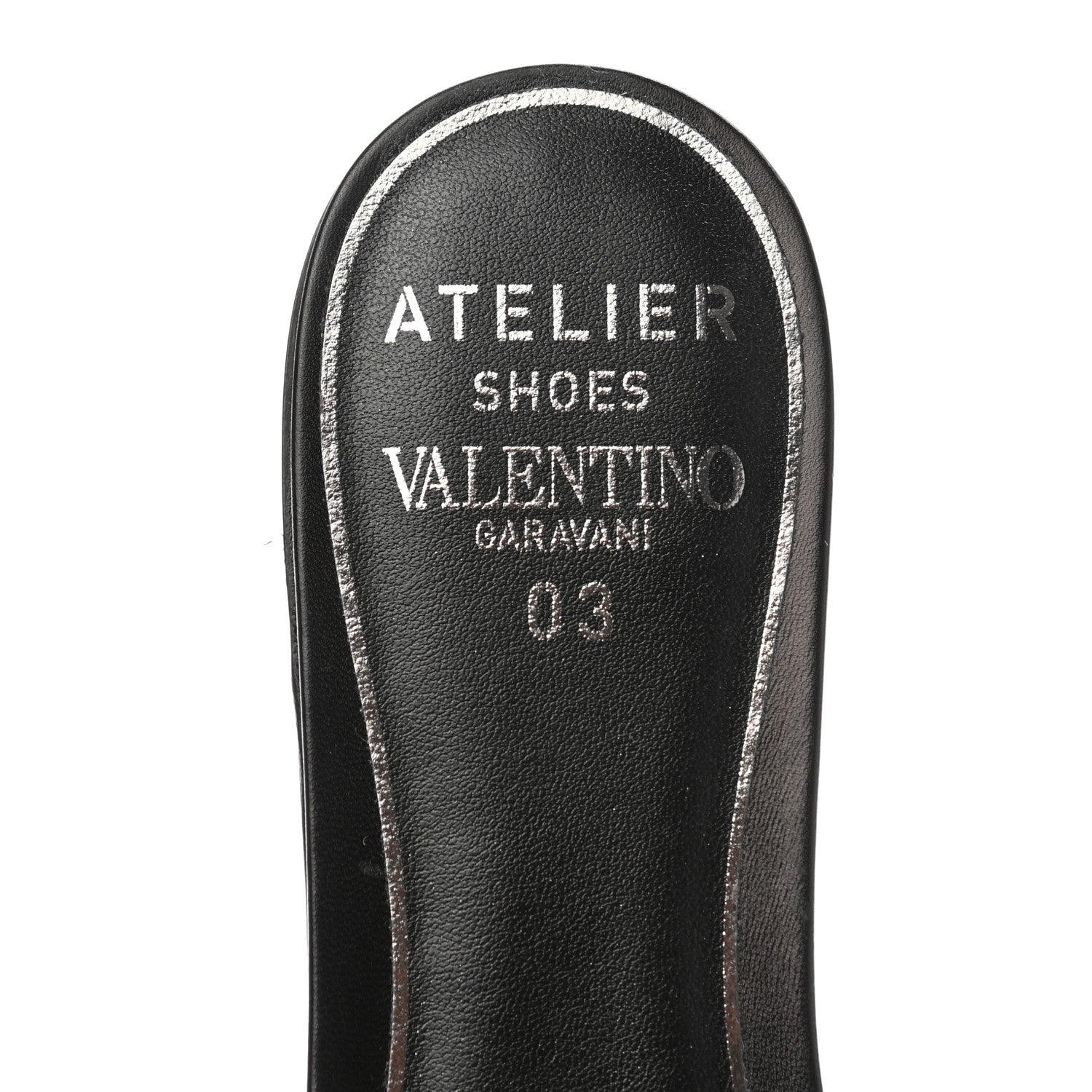 Valentino Garavani Nappa Atelier 03 Rose Edition Slide Sandals 36.5 Black 15 of 16