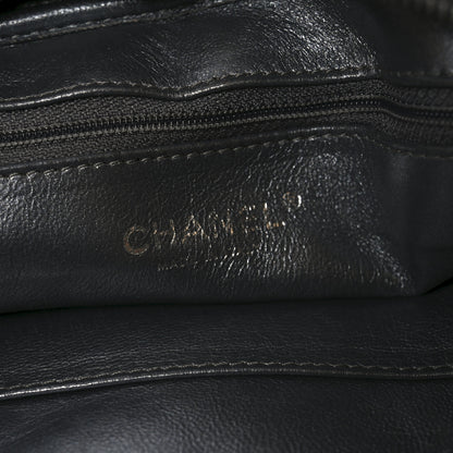 Chanel Metallic Aged Calfskin Quilted Large Reissue Camera Case Dark Silver 11 of 19