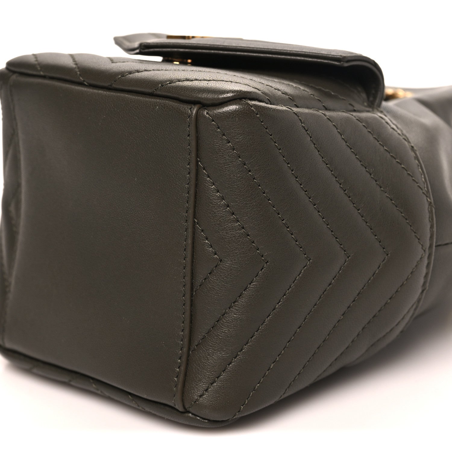 Saint Laurent Lambskin Matelasse Monogram Joe Nano Bucket Bag