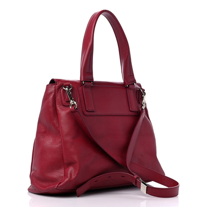 Givenchy Waxy Grained Calfskin Medium Pandora Pure Flap Bag Red 3 of 18