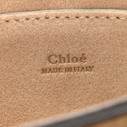 Chloe Suede Calfskin Small Faye Shoulder Bag Motty Grey 6 of 9