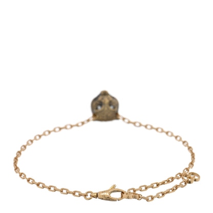 Gucci 18K Yellow Gold Diamond Black Onyx Le Marche des Merveilles Feline Bracelet 2 of 3