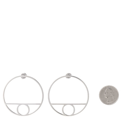 Hermes Sterling Silver Chaine D'Ancre Game Earrings 2 of 5