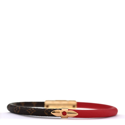 Louis Vuitton Monogram Daily Confidential Bracelet 17 Red 3 of 5