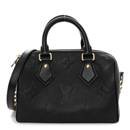 Louis Vuitton LOUIS VUITTON Empreinte Monogram Giant Speedy Bandouliere 20 Black 1 of 8