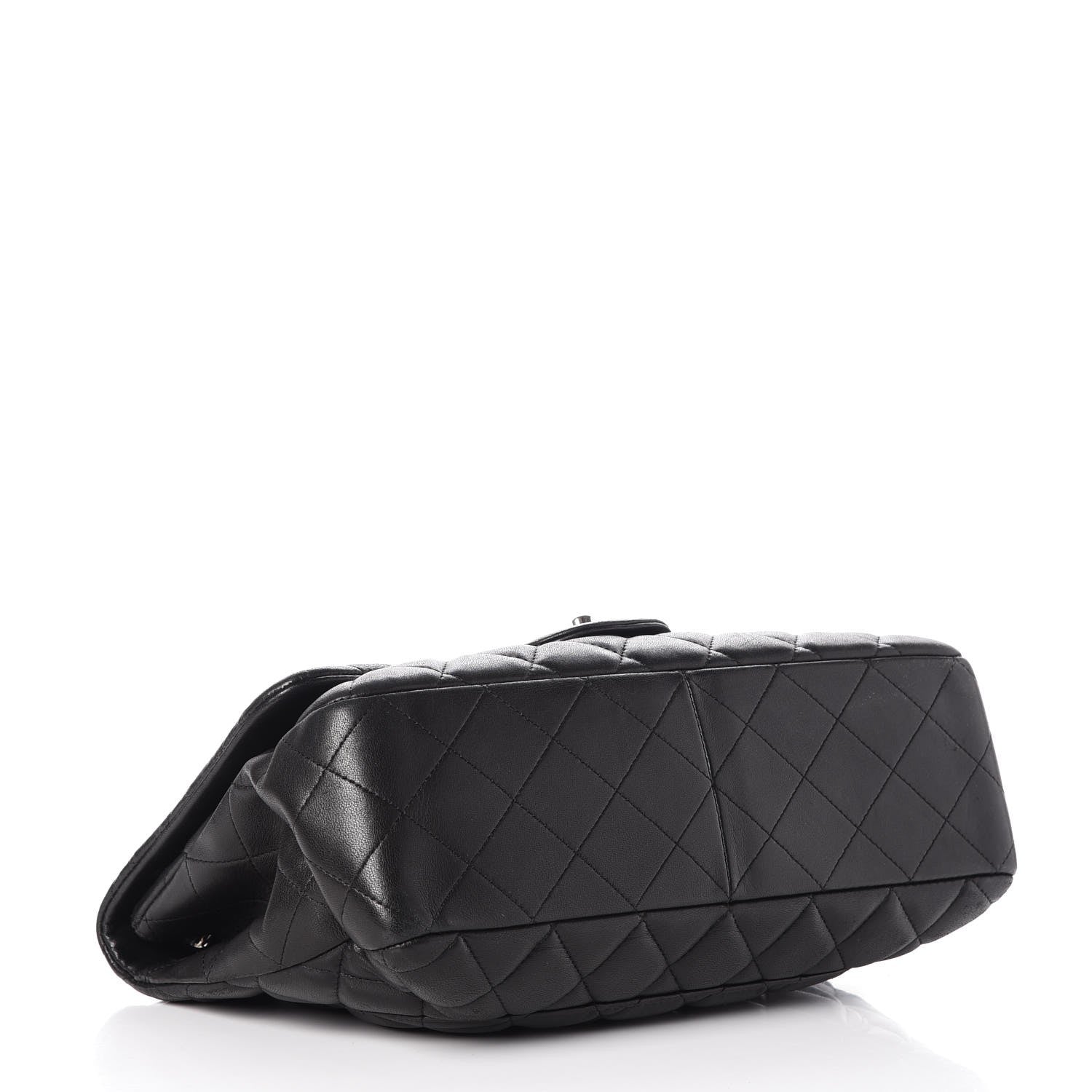 Chanel Lambskin Quilted Jumbo Single Flap Black 4 of 7