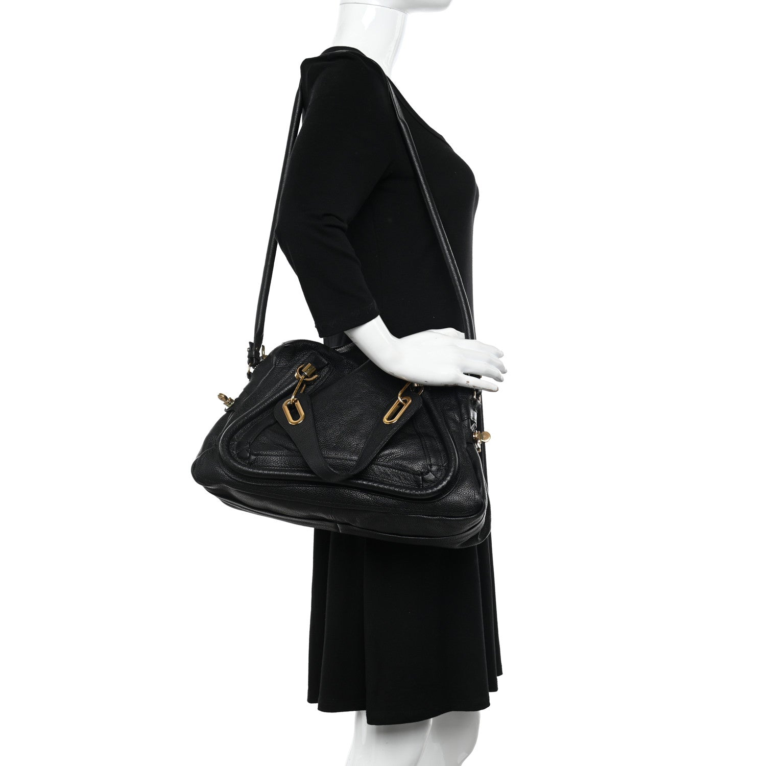 Chloe Calfskin Medium PARATY Black 2 of 14