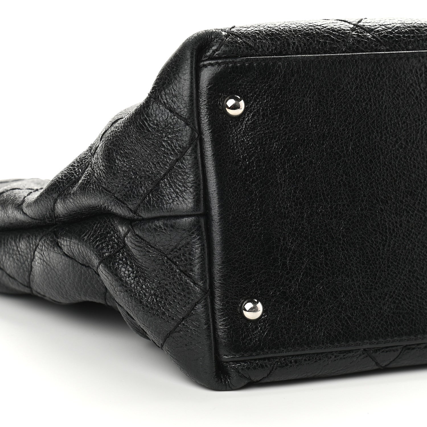 Chanel Glazed Calfskin Large On The Road Tote Black 9 of 10