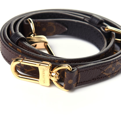 Louis Vuitton Calfskin Monogram Marignan Adjustable Shoulder Strap Black 3 of 6
