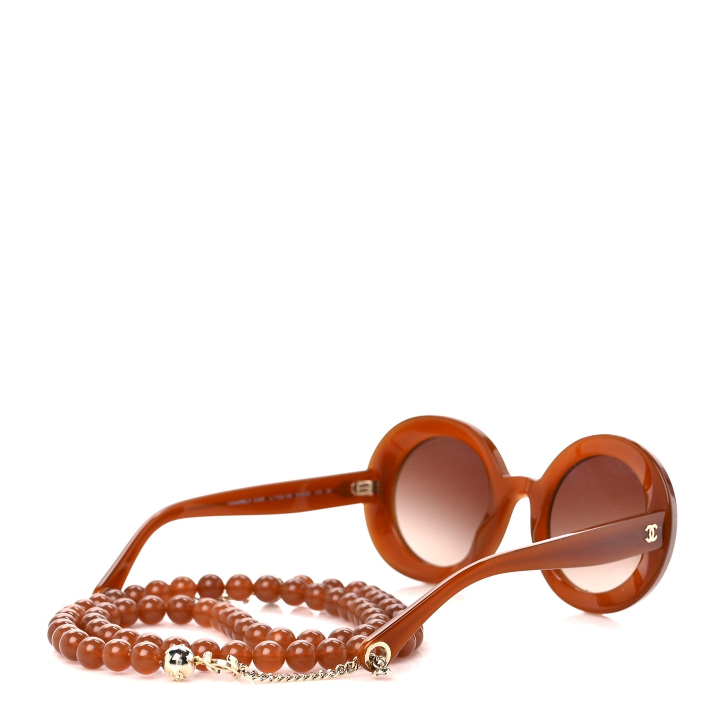 Acetate Round Sunglasses 5489 Brown