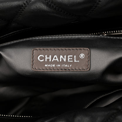 Chanel Calfskin Bubble Quilt Bowler Black 6 of 10