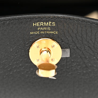 Hermes Taurillon Clemence Mini Lindy 20 Black 6 of 10