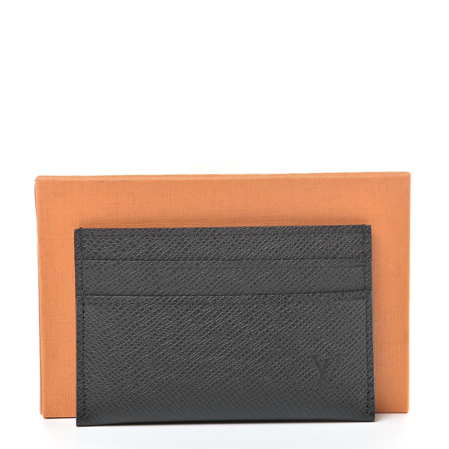 Louis Vuitton Taiga Double Card Holder Black 8 of 8