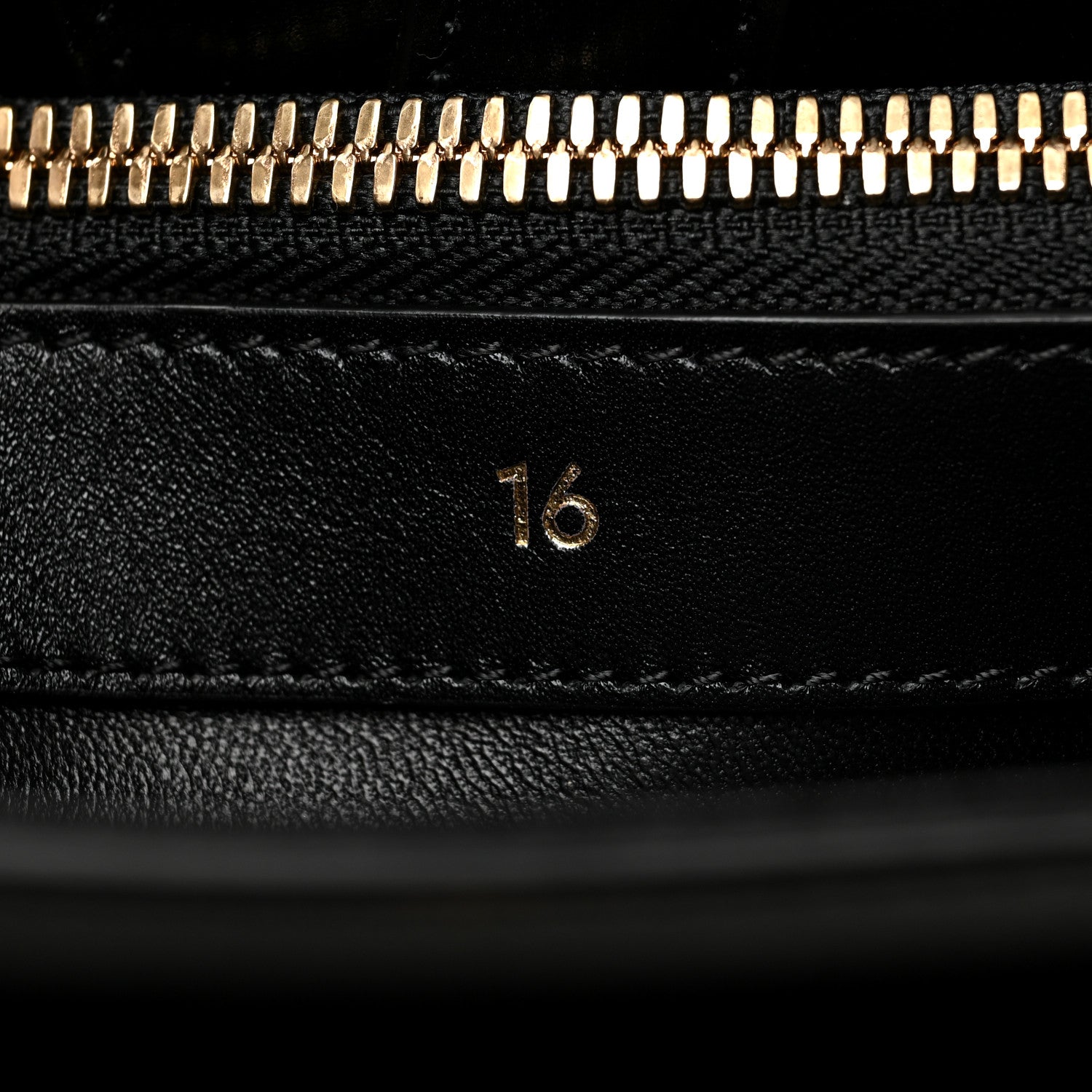 Celine Satinated Calfskin Medium 16 Top Handle Bag Black 7 of 12