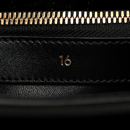 Celine Satinated Calfskin Medium 16 Top Handle Bag Black 7 of 12