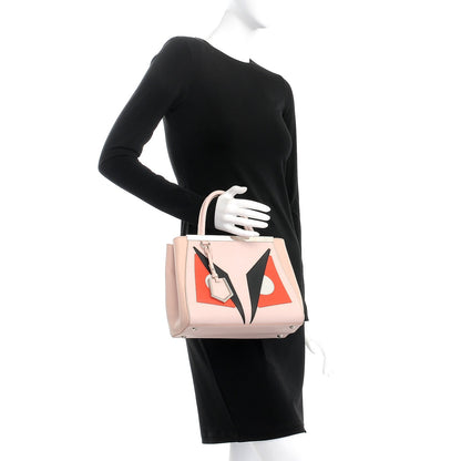 Fendi Vitello Elite Monster Petite 2Jours Tote Rosa Plaster 3 of 13