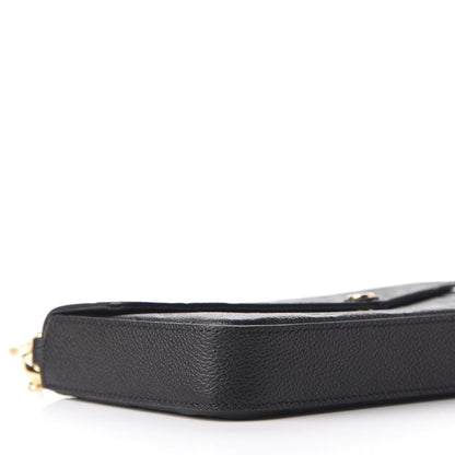 Louis Vuitton Empreinte Pochette Felicie Chain Wallet Black 6 of 11