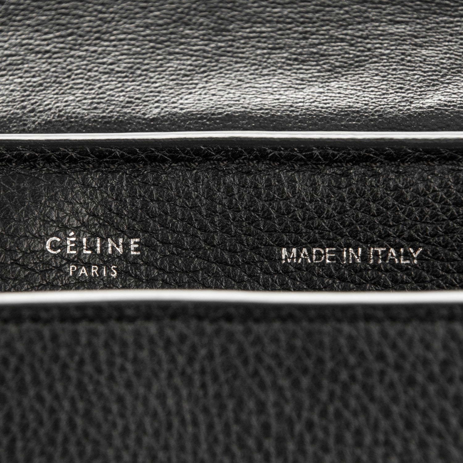 Celine Drummed Calfskin Suede Medium Trapeze Black 6 of 7