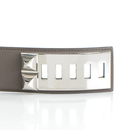 Hermes Epsom Collier De Chien Belt Etain 13 of 14