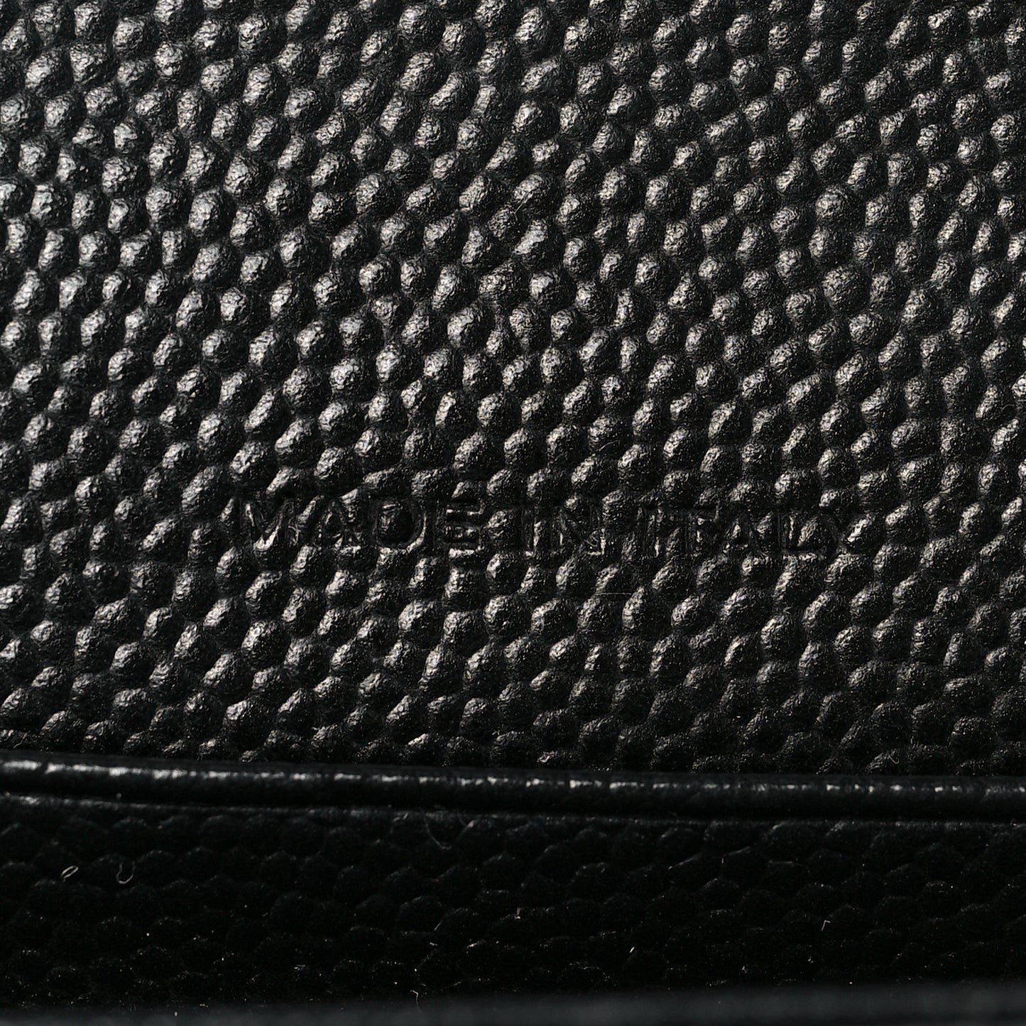 Grain De Poudre Matelasse Chevron Small Monogram Envelope Wallet Black