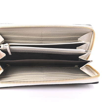 Gucci GG Supreme Monogram Flora Ophidia Zip Around Wallet White 5 of 7