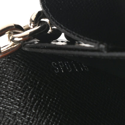 Louis Vuitton Epi Chain Flower Print Twist Chain Wallet Black 7 of 11