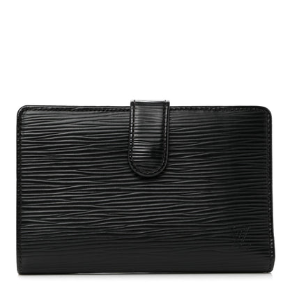 Louis Vuitton Epi French Purse Wallet Black 1 of 7