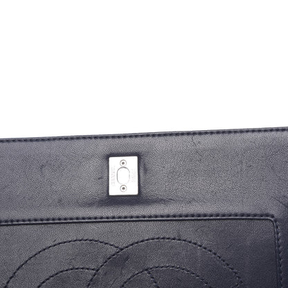Chanel Sheepskin Quilted Medium Vintage Mademoiselle Flap Dark Navy 13 of 18