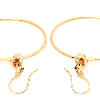Gucci 18K Yellow Gold Marina Hoop Earrings 4 of 6